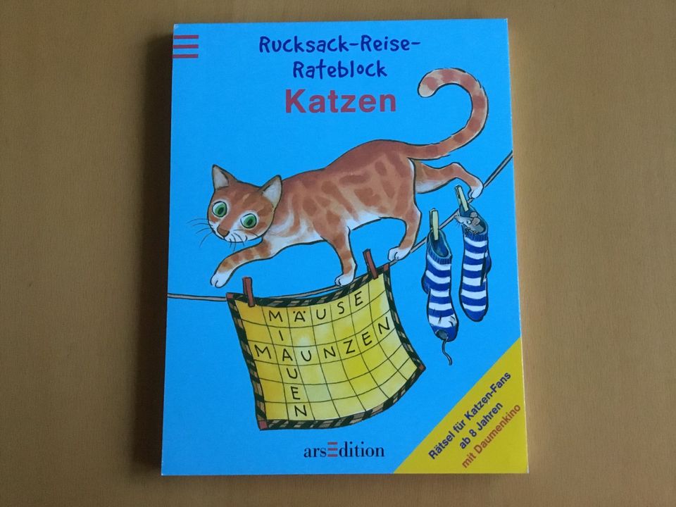 Rucksack Reise Rateblock Katzen ab 8 Jahren in Burbach