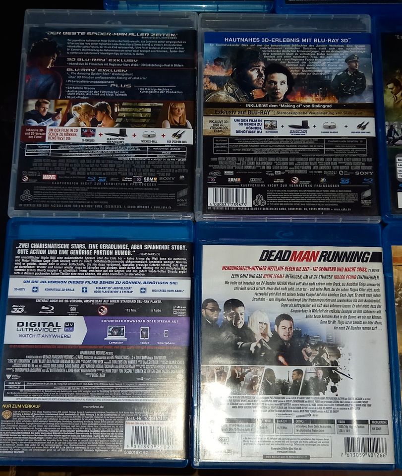 14 Blu-rays in 3D, X-Men, Spider-Man, Fluch der Karibik, 47 Ronin in Bocholt