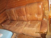 ECHTER LEDER SOFA 3 SITZER MIT SESSEL -COGNAC FARBE Nordrhein-Westfalen - Attendorn Vorschau