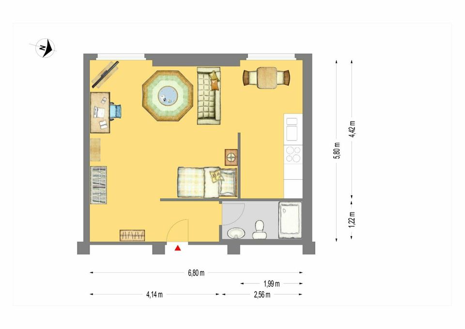 modernes möbliertes Apartment zur Pauschalmiete all inklusive in Dresden