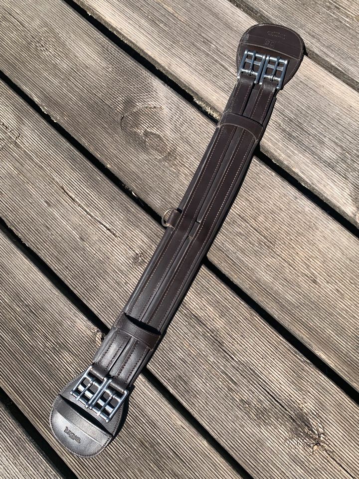 Sattelgurt Ledersattelgurt Ludomar dunkelbraun 65 cm in Kayhude