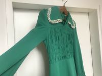 Kleid Retro vintage grün mit Kragen und Spitze 60ies Kr. München - Hohenschäftlarn Vorschau