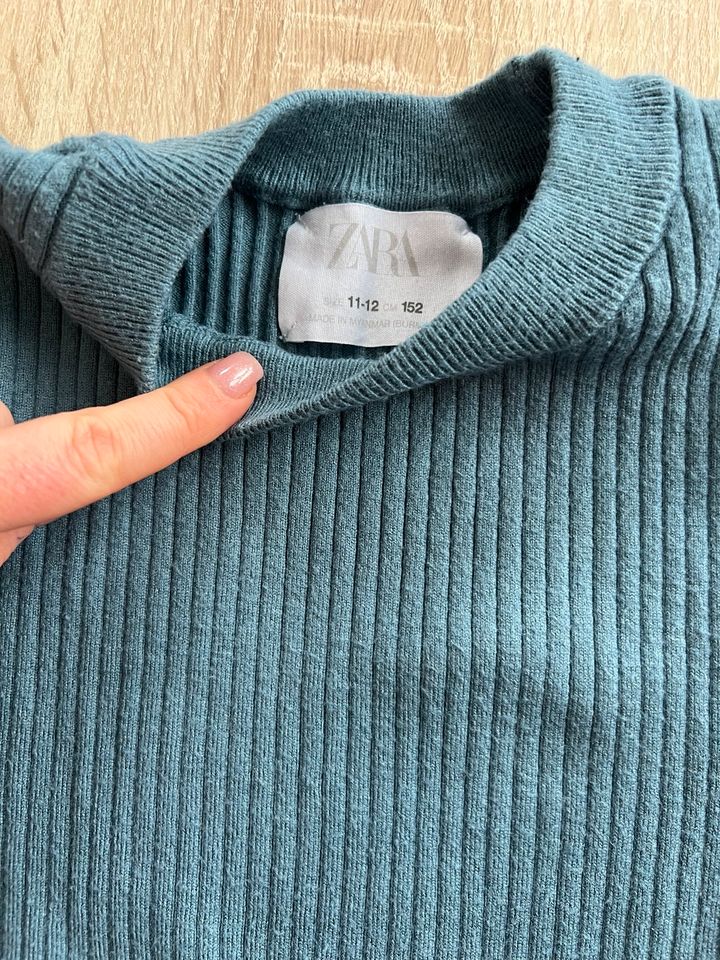 Zara rippstrick Pulli Pullover blau in Braunschweig