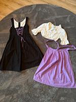 3 teiliges Midi Dirndl schwarz lila inkl Schürze und Bluse Schleswig-Holstein - Leezen Vorschau