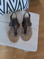 7 seconds Sandalen Bast Sohle 38 Leder braun Bayern - Mömlingen Vorschau
