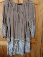 inkl. Versand, Gr.52, hellbraune/taupe Bluse,weißen Blütenmuster Berlin - Spandau Vorschau