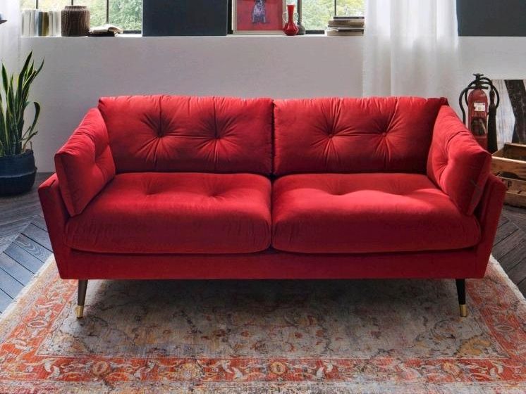 2-Sitzer-Sofa Japan in Rot in Neustadt b.Coburg