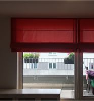 Raffrollo verdunkelnd Blickdicht rot Fenster Bodentief Gardine Altona - Hamburg Osdorf Vorschau