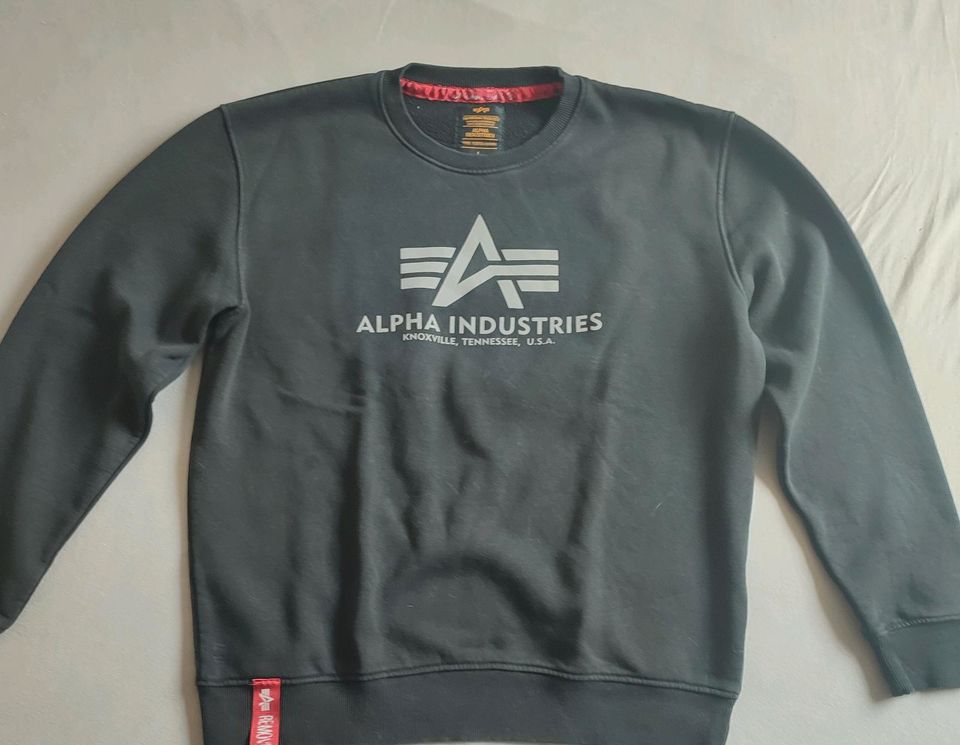 Alpha Industries Sweater Schwarz Größe L in Gummersbach