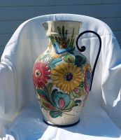 Vintage Bodenvase Keramik Sgraffito Florales Dekor Bayern - Dittelbrunn Vorschau