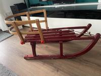 Holzschlitten mit Schlittenlehne Bayern - Weißenhorn Vorschau