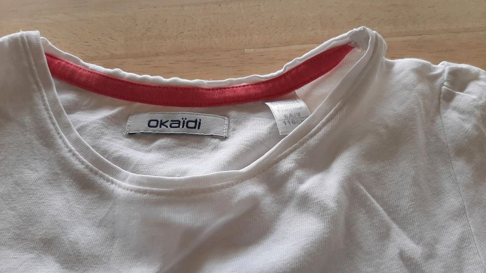 Okaidi T-Shirt, Shirt, Top, 110 116, weiss in Sprockhövel