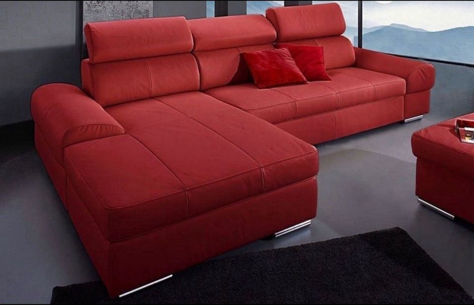 NEU-Sofa XXL Wohnlandschaft bettfunkton federkern 313 cm in Wietzen