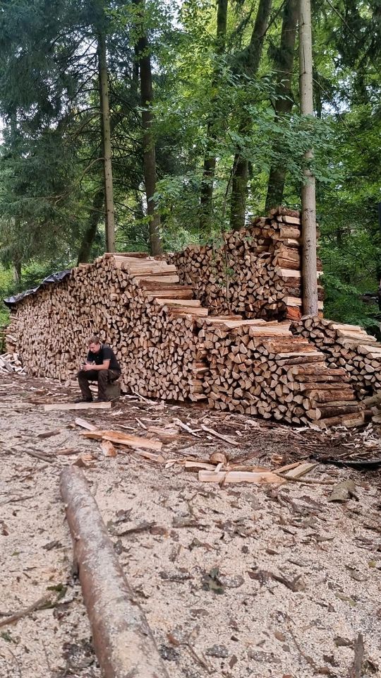 Brennholz,  Fichtenholz,  trocken , Ofenfertig mit Lieferung in Kalletal