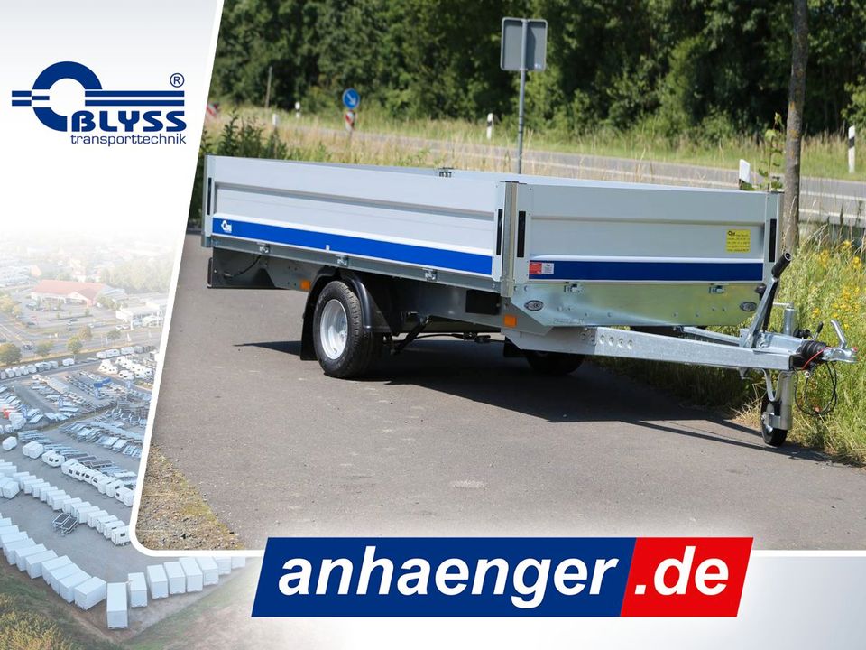 NEU Hochlader Anhänger 310x160x40cm PKW Anhänger 1350kg zGG in Seesen