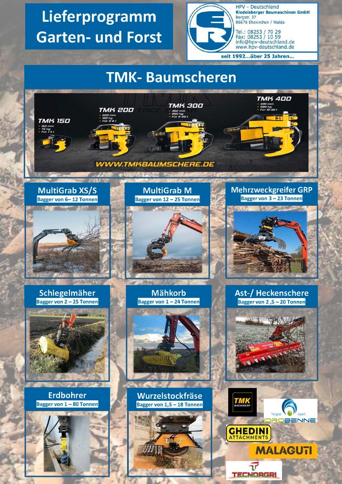 Fällgreifer / Baumschere / Energieholzernte / TMK 200 in Ehekirchen