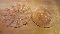 Glasschale Schale Teller Pressglas? rosé rosa 3 Stück Glas Bayern - Augsburg Vorschau