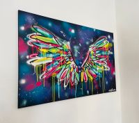 XXL Leinwand  115x75 cm UNIKAT Graffiti Flügel Liebe Bild Engel Sachsen-Anhalt - Magdeburg Vorschau