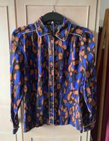 NEU Selected Leo Print Muster Bluse Hemd Royalblau Braun Sachsen - Bautzen Vorschau