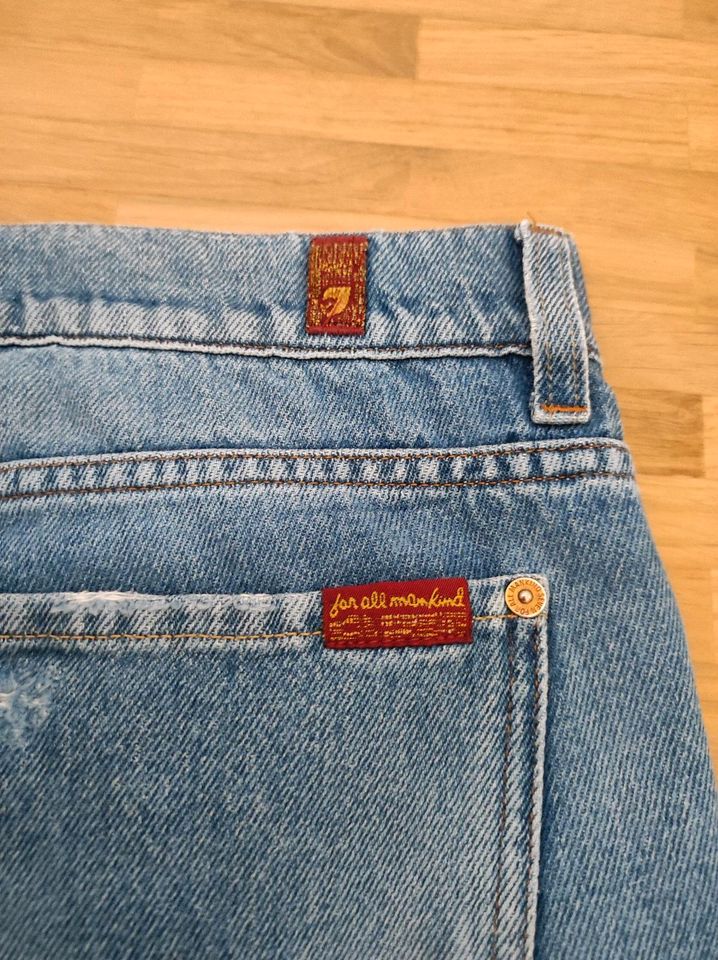 Blaue Jeans destoyed von 7 for all mankind Größe 29 in München
