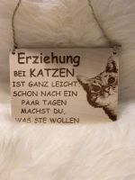 Holzschild mit Gravur *Katze* Baden-Württemberg - Kuppenheim Vorschau