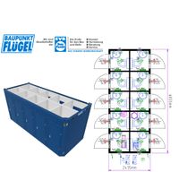 20" Toilettencontainer Maxi - 10 separat begehbare WC-Kabinen Mecklenburg-Vorpommern - Wismar Vorschau