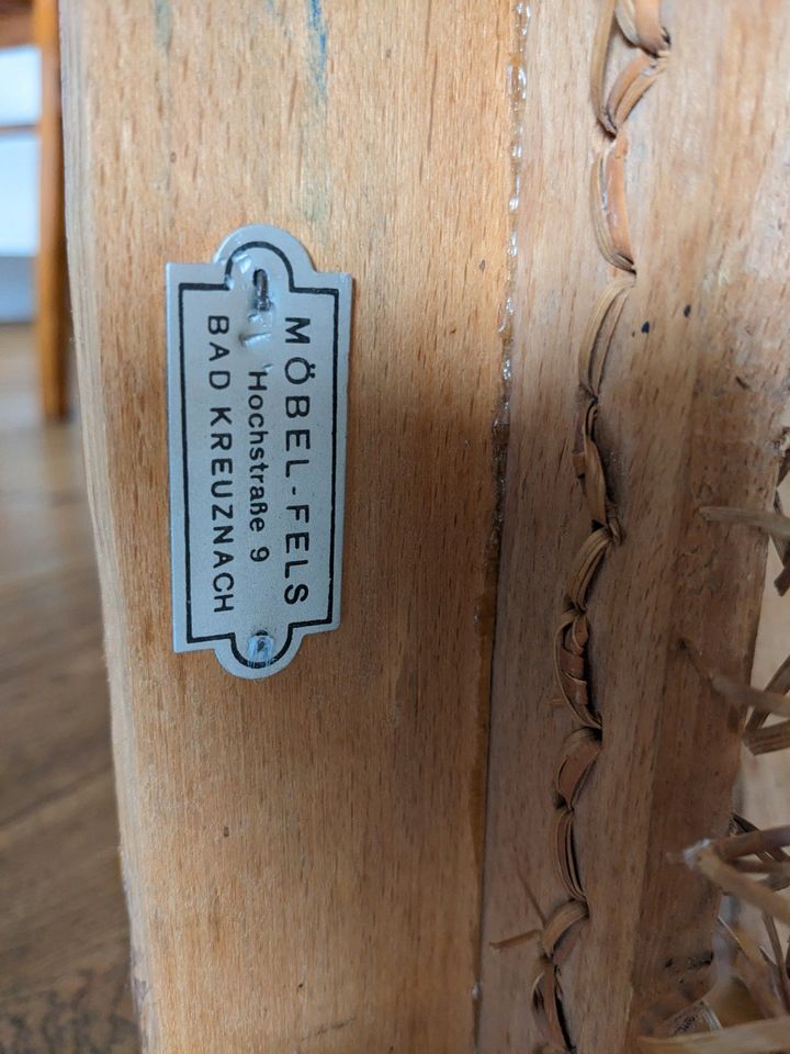 6 alte Stühle Korbgeflecht vintage Wiener Geflecht 50er Jahre in Wehrheim