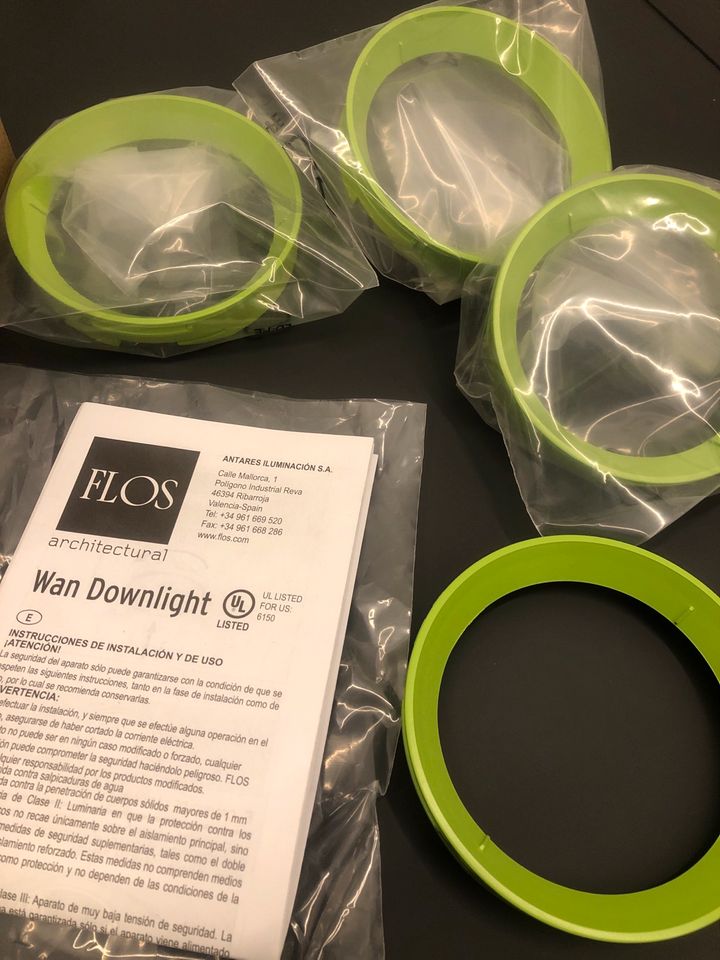 Flos WAN Downlight Innenring 4x in grün in Mannheim