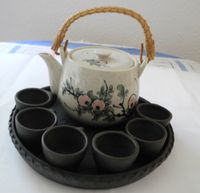 Teeservice Keramik mit Blumenmuster für 6 Personen mit Kanne Rheinland-Pfalz - Neustadt an der Weinstraße Vorschau