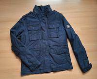 Superdry Jacke Vintage M65 Blau L 42 Military Übergangsjacke Sachsen - Borna Vorschau