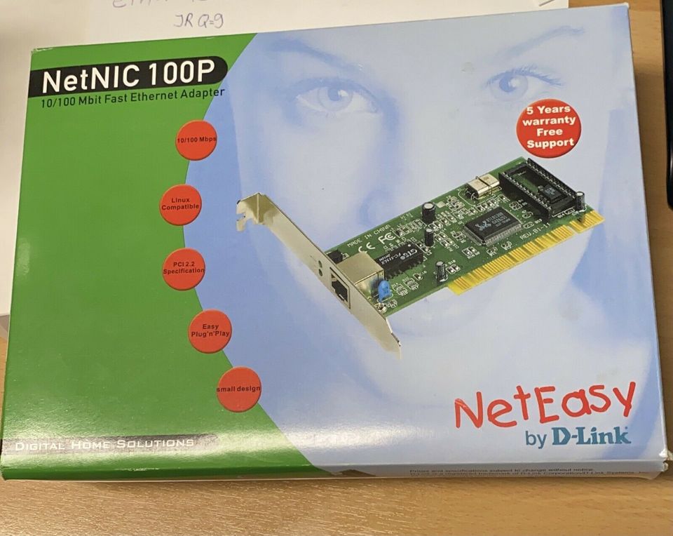 10/100 Mbit Fast Ethernet Adapter NetNIC 100P v D-Link in Meckenheim