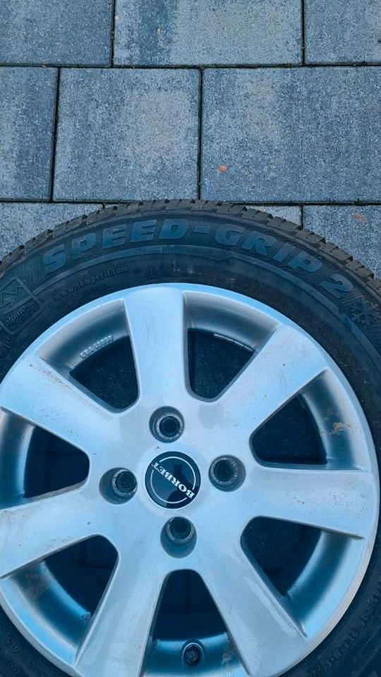 4 Winter Reifen , mit Alu Felgen, 195/65 R15 T, Speed Grip 2 in Schwalbach