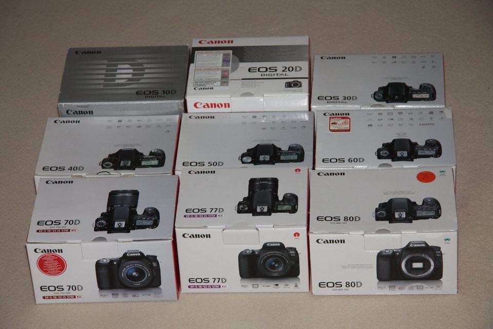 Originalverpackung (OVP) von digitalen Canon Kameras EOS in Dortmund