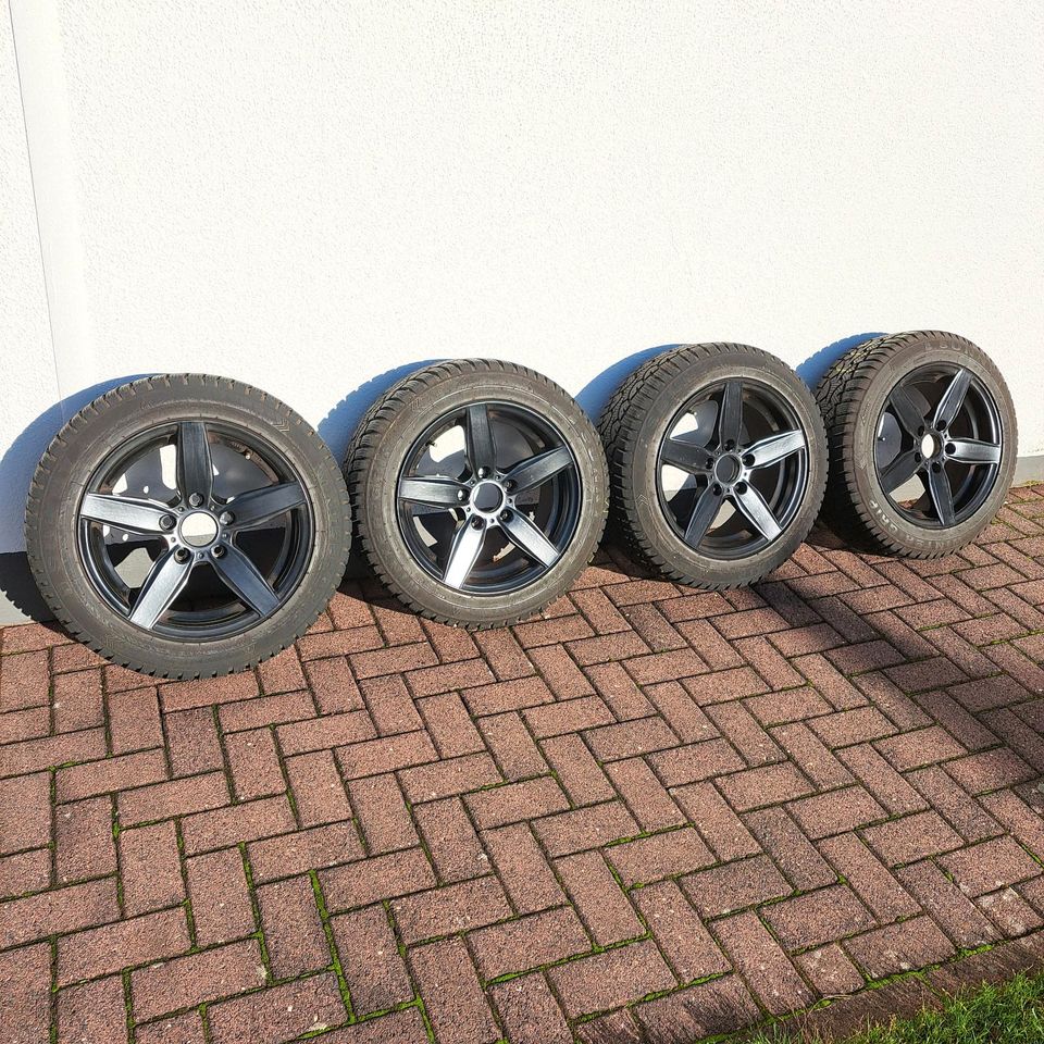 4 Alufelgen schwarz BMW 205 / 55 R16 in Freigericht