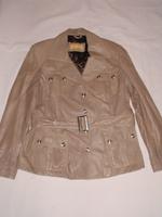 edle BIBA Jacke Lederjacke Gr. 42 NEU taupe beige Brandenburg - Jüterbog Vorschau