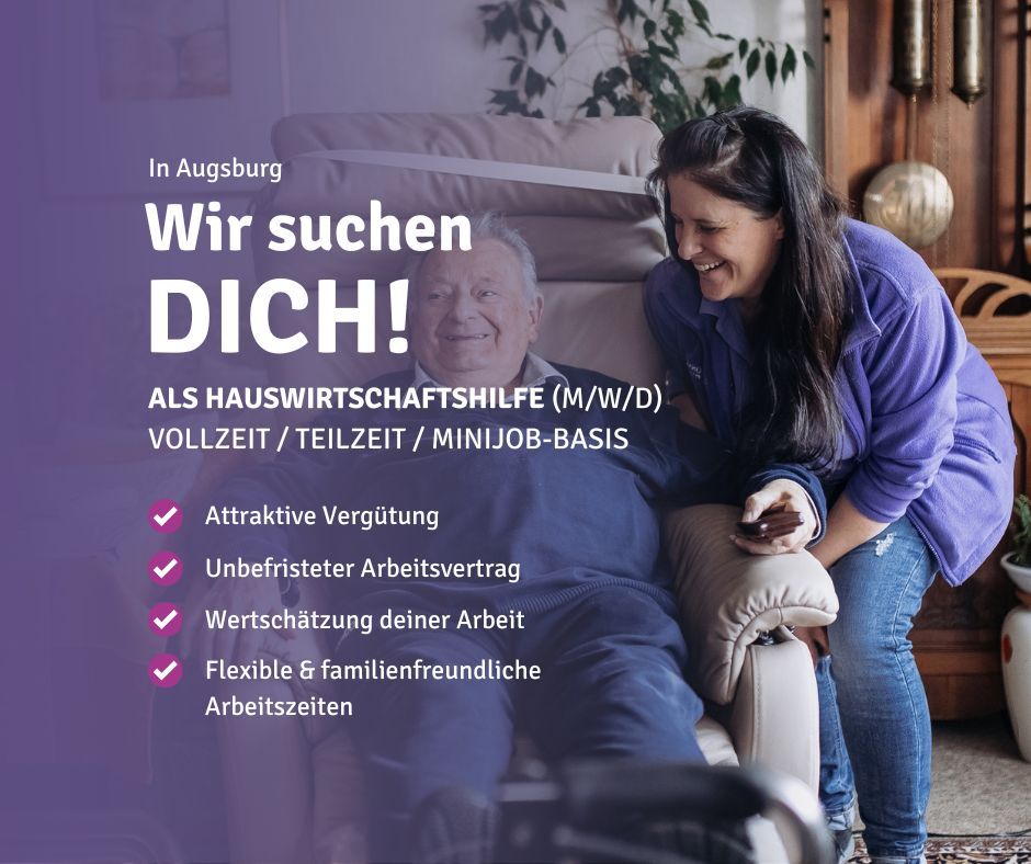 Hauswirtschaftshilfe (m/w/d) in Augsburg