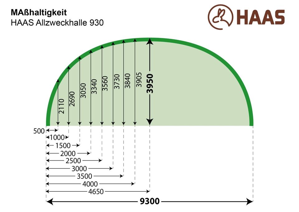 HAAS Allzweckhalle 9,3 mx 15 m – Rundbogenhalle *ANGEBOT* in Nümbrecht