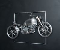 Dreidimensionales Panel Motorrad, Biker, MetalArt, Stahl, Metallk Neustadt - Hohentor Vorschau