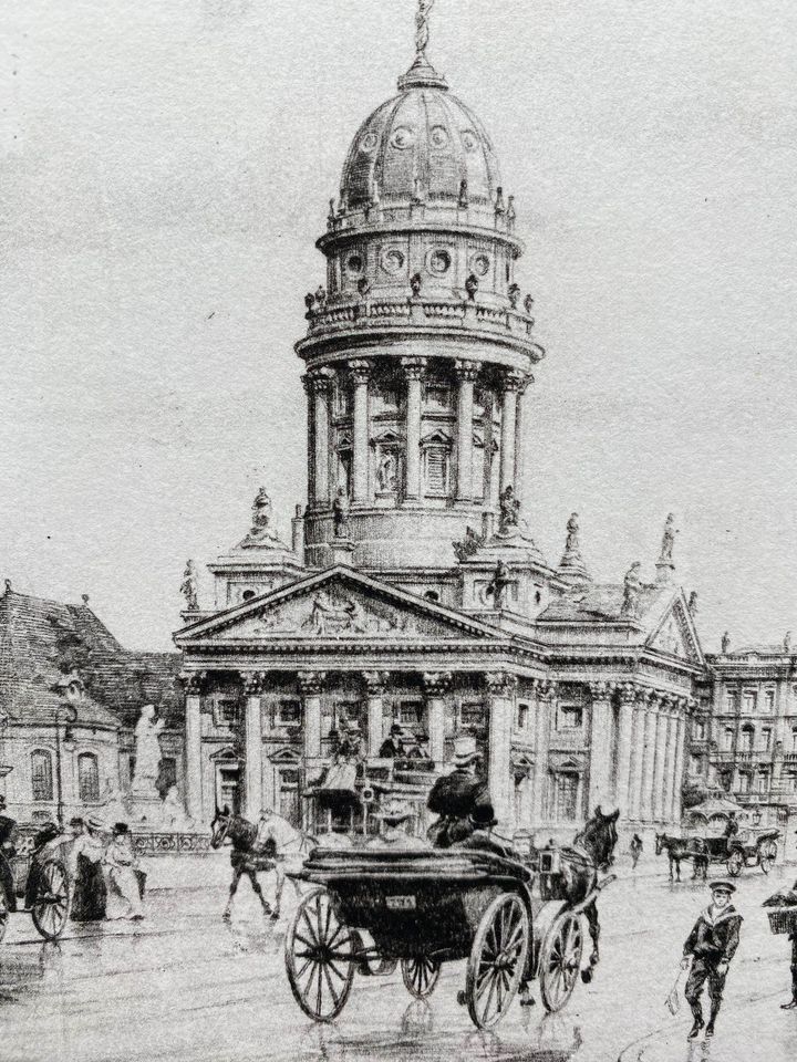 HEINZ WEHLISCH DEUTSCHER KÜNSTLER RADIERUNG BERLIN GENDARMENMARKT in Berlin