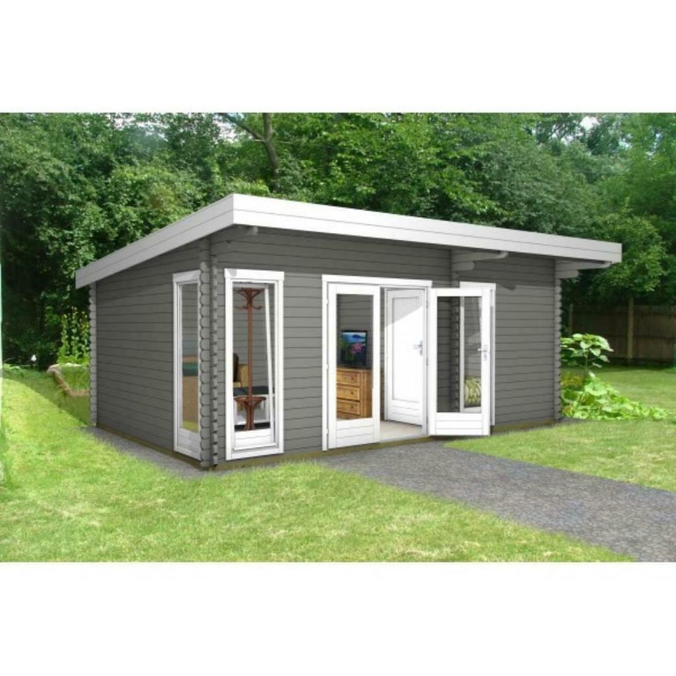 Gartenhaus Blockhaus Gerätehaus Holz 580x390cm, 40 mm, 4039212 in Versmold