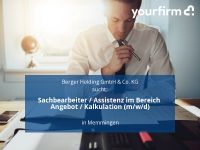 Sachbearbeiter / Assistenz im Bereich Angebot / Kalkulation (m/w/ Bayern - Memmingen Vorschau
