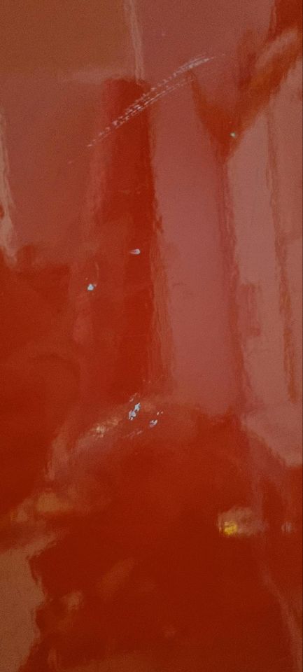 Rote Tischplatte von Ikea 120 x 60 cm in Künzelsau