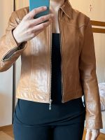 Echte Lederjacke Bikerjacke 36, S, braun hellbraun, neuwertig München - Pasing-Obermenzing Vorschau