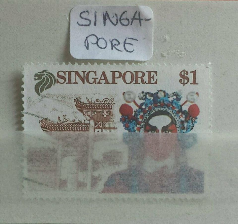 54. "BRIEFMARKE" aus "SINGAPUR" in Langenfeld Eifel