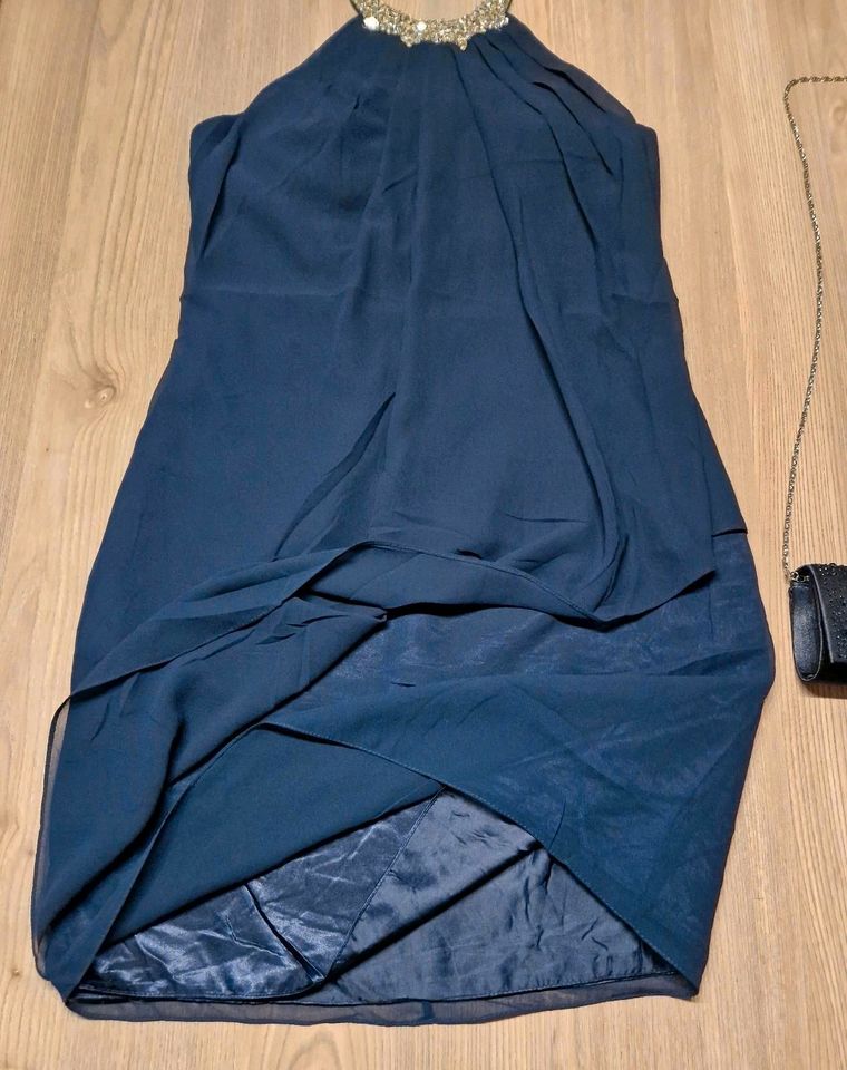 Cocktailkleid mit Clutch / festliches Kleid, Gr. 40 in Brome