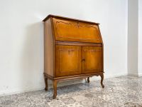 WMK Sehr hübscher und gut erhaltener 60er Jahre Chippendale Sekretär mit vielen Fächern, Schublade und feinen Holzapplikationen # Schreibschrank Schreibtisch Desk Kommode Vintage # Lieferung möglich Friedrichshain-Kreuzberg - Friedrichshain Vorschau