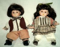 2 Künstler- Puppen • 25 cm• Sammel- Puppen • Porzellan Stoff Lübeck - St. Gertrud Vorschau