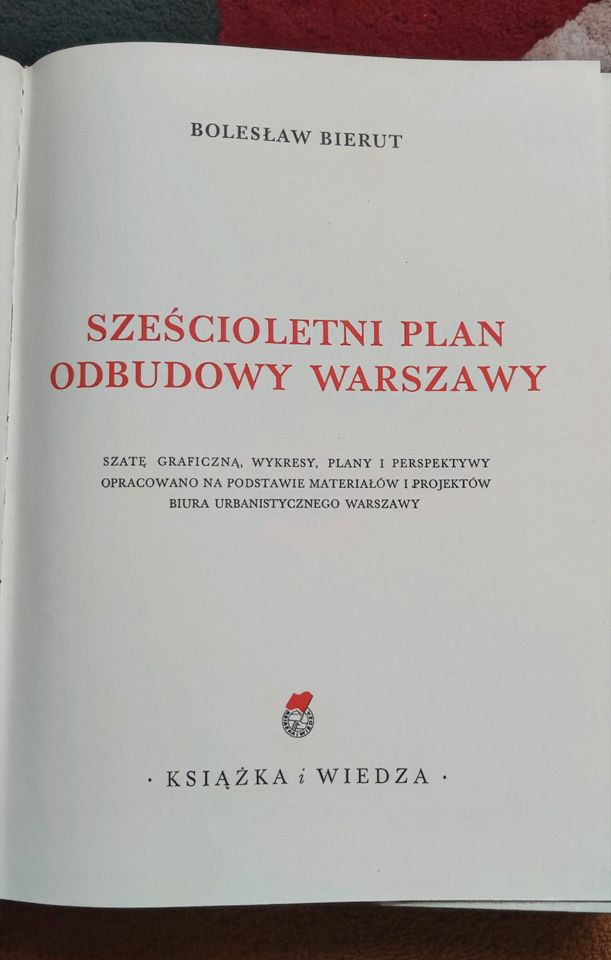 Geschichtsbuch Sześcioletni plan odbudowy Warszawy in Berlin