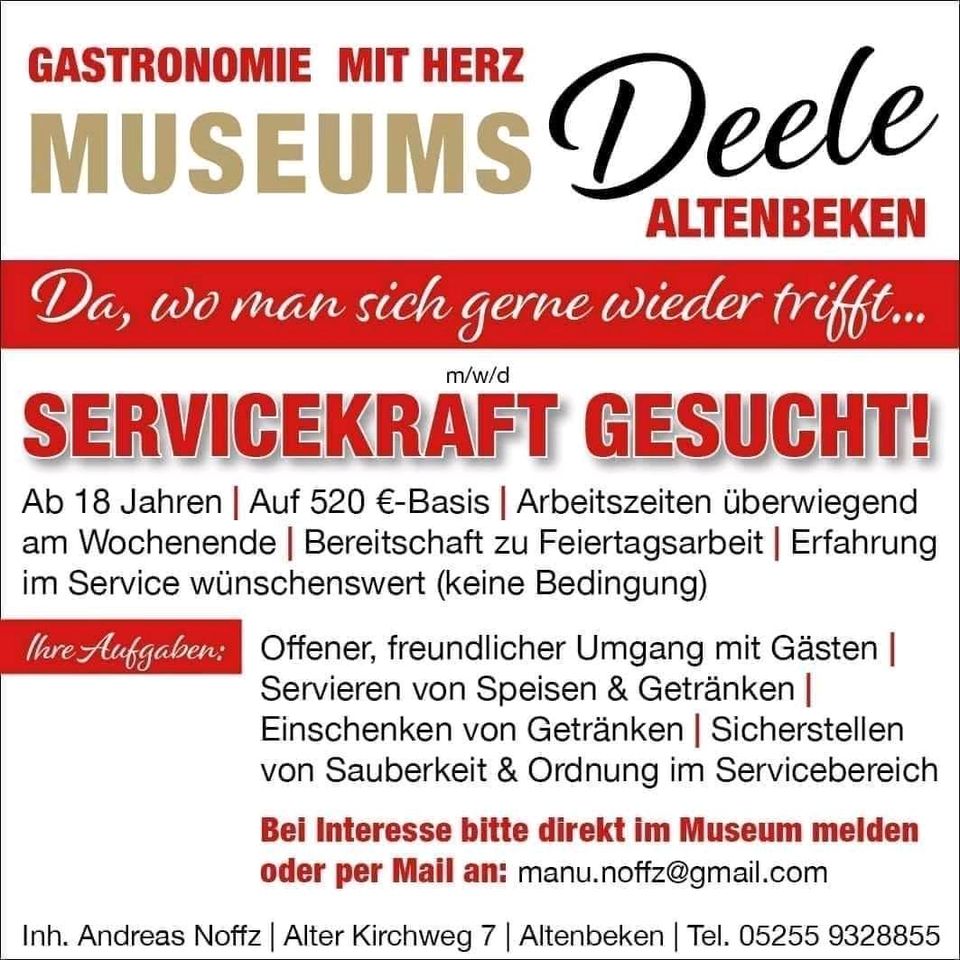 Service/Thekenkraft / Altenbeken in Altenbeken