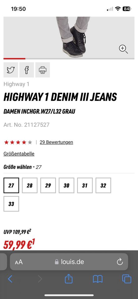 Motorradhose Denim Jeans in Rottenburg a.d.Laaber